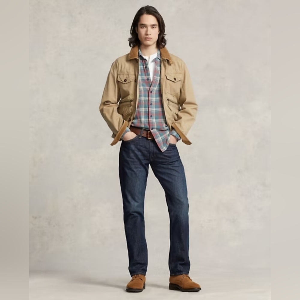 Polo Ralph Lauren Dark Blue Relaxed Jeans, Mens Sz 34 X 30. Cotton